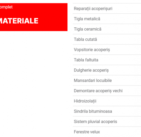 Lista de preturi